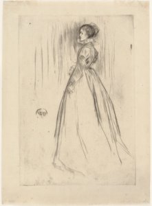 O vestido de veludo (Sra. Leyland) de James Abbott McNeill Whistler