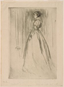 O vestido de veludo (Sra. Leyland) de James Abbott McNeill Whistler