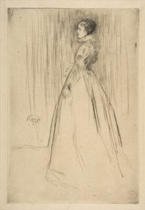 O vestido de veludo (Sra. Leyland) de James McNeill Whistler