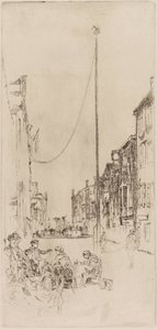 O mastro veneziano de James Abbott McNeill Whistler