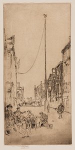 O mastro veneziano de James Abbott McNeill Whistler