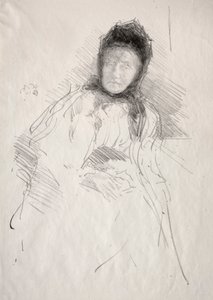 Esboço inacabado de Lady Haden de James McNeill Whistler