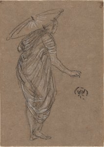 Mulher com guarda-sol de James Abbott McNeill Whistler
