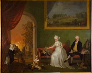 Retrato de Robert Mynors e sua família, 1797.