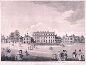 Frente leste da Buckingham House, Westminster, Londres, 1796