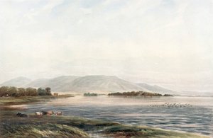 "Lochleven Castle" (litografia a cores)