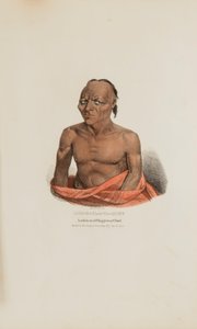 ASH-E-TAA-NA-QUET; Um célebre chefe Chippeway, de The Aboriginal Portfolio de James Otto Lewis
