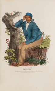 BILLY SHANE; Um chefe Shawnee, de The Aboriginal Portfolio de James Otto Lewis
