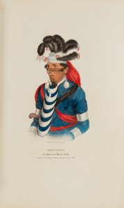BREWETT; A Celebrated Chief Miami Chief, do The Aboriginal Portfolio de James Otto Lewis