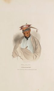 CHA-CO-TO, um chefe de Pottowattomie, de The Aboriginal Portfolio de James Otto Lewis