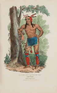 KAA-NUN-DER-WAAGUINSE-ZOO ou o apanhador de bagas; um famoso chefe Chippewa, de The Aboriginal Portfolio de James Otto Lewis