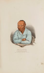 KER-O-MENEE; Um célebre chefe Winnebago, de The Aboriginal Portfolio de James Otto Lewis