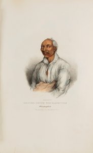 SHOUNK-CHUNK, o Lobo Negro; Um Chefe Winnebago, de The Aboriginal Portfolio de James Otto Lewis