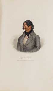 WAA-BA-SHAW; Um célebre chefe Sioux, de The Aboriginal Portfolio de James Otto Lewis
