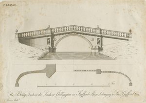 Chillington Park - Bridge: engraving, nd [c 1789] (imprimir)