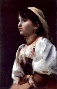 Garota Italiana, c.1890 (óleo sobre tela)