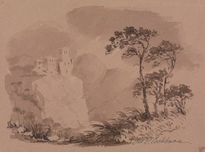 Paisagem italiana tardia de James Pattison Cockburn
