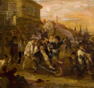 Motim da eleição em Coventry, 1861 de James Pollard