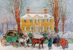 Longfellow House, Cambridge, Massachusetts, EUA, século XVIII 1921.