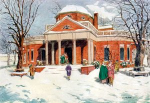 Monticello, perto de Charlottesville, Virgínia, EUA, século XVIII 1921.