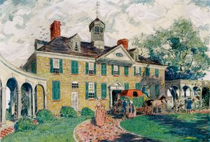 Mount Vernon, perto de Alexandria, Virgínia, EUA, século XVIII 1921.