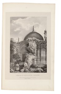 Templo de Vishweshwur, Benares 1831-33 (litografia) de James Prinsep