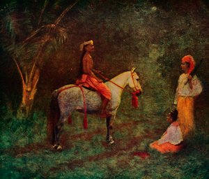 Um cavaleiro birmanês, 1913 de James Raeburn Middleton