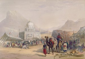 Templo de &39;Ahmed Shauh&39;, rei do Afeganistão, Kandahar, placa 27 de &39;Cenário, habitantes e fantasias do Afeganistão&39;, gravada por Robert Carrick (c.1829-1904) 1848