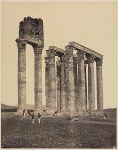 Templo de Júpiter Olímpio, c. 1853 de James Robertson