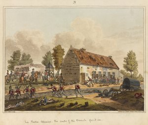 La Belle Alliance, o centro da posição francesa, de "An Historical Account of the Battle of Waterloo