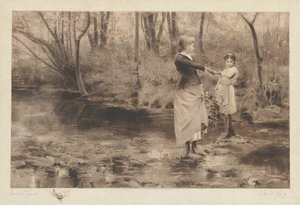 Sem título (Cruzando um riacho na floresta) de James S. King