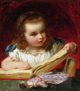 Uma menina lendo