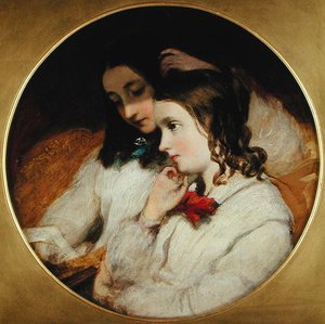 Estudo de Duas Meninas de James Sant