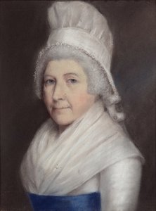Mary Andrewes (pastel sobre papel cinzento) de James Sharples