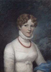Sra. Morgan, cerca de 1794 (pastel sobre papel cinzento) de James Sharples