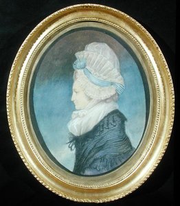 Sra. Thrale (pastel sobre papel) de James Sharples