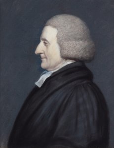 O Rev. Richard Greaves (pastel sobre papel cinzento) de James Sharples