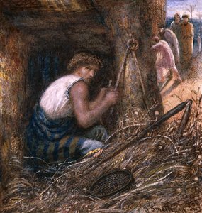 Saul Escondido entre as Coisas, 1866 (wc, óleo e goma arábica no papel)
