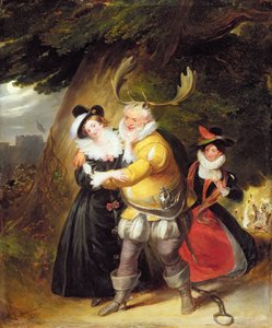 Falstaff no carvalho de Herne de As esposas alegres de Windsor, ato V, cena V, 1832