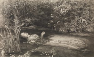 Ophelia Shakespeare, Hamlet, Acto 4, Cena 7, 1 de Março de 1866. de James Stephenson