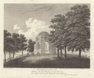 Robert Bloomfield, poeta: O Templo em Euston Park (gravura)