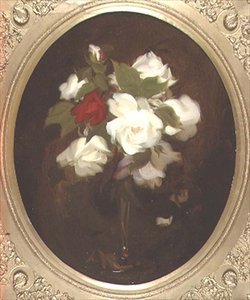 Natureza Morta com Rosas (óleo sobre tela) de James Stuart Park