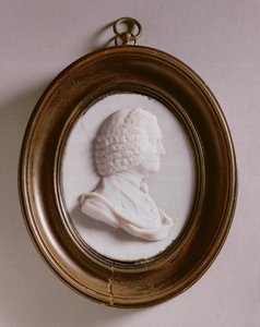 Retrato de John Harrison (1693-1776) (pasta de esmalte)