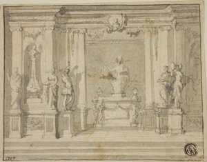 Pórtico interno com estátuas de James Thornhill
