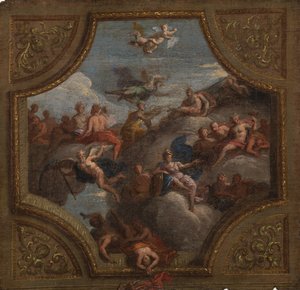 Esboço para uma decoração de teto, 1700 de James Thornhill