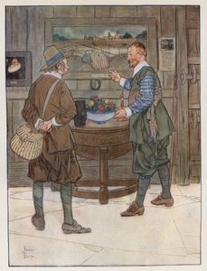 Ilustração para The Compleat Angler por Izaak Walton