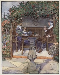 Ilustração para The Compleat Angler por Izaak Walton