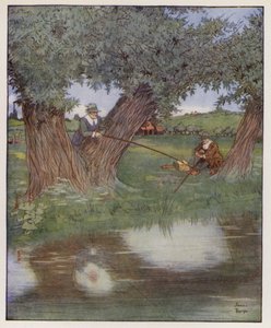 Ilustração para The Compleat Angler por Izaak Walton