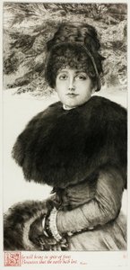 Um passeio na neve de James Tissot