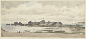 Castelo ou fortaleza na costa de James Tissot